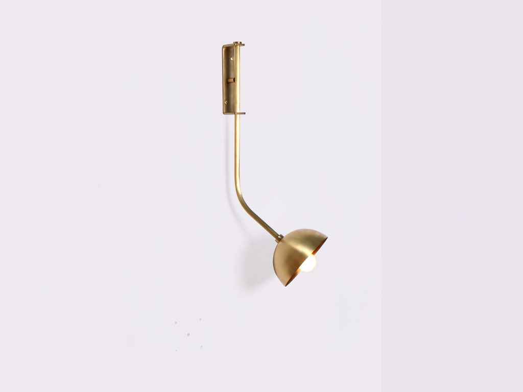 RHYTHM WALL SCONCE BRASS DOME