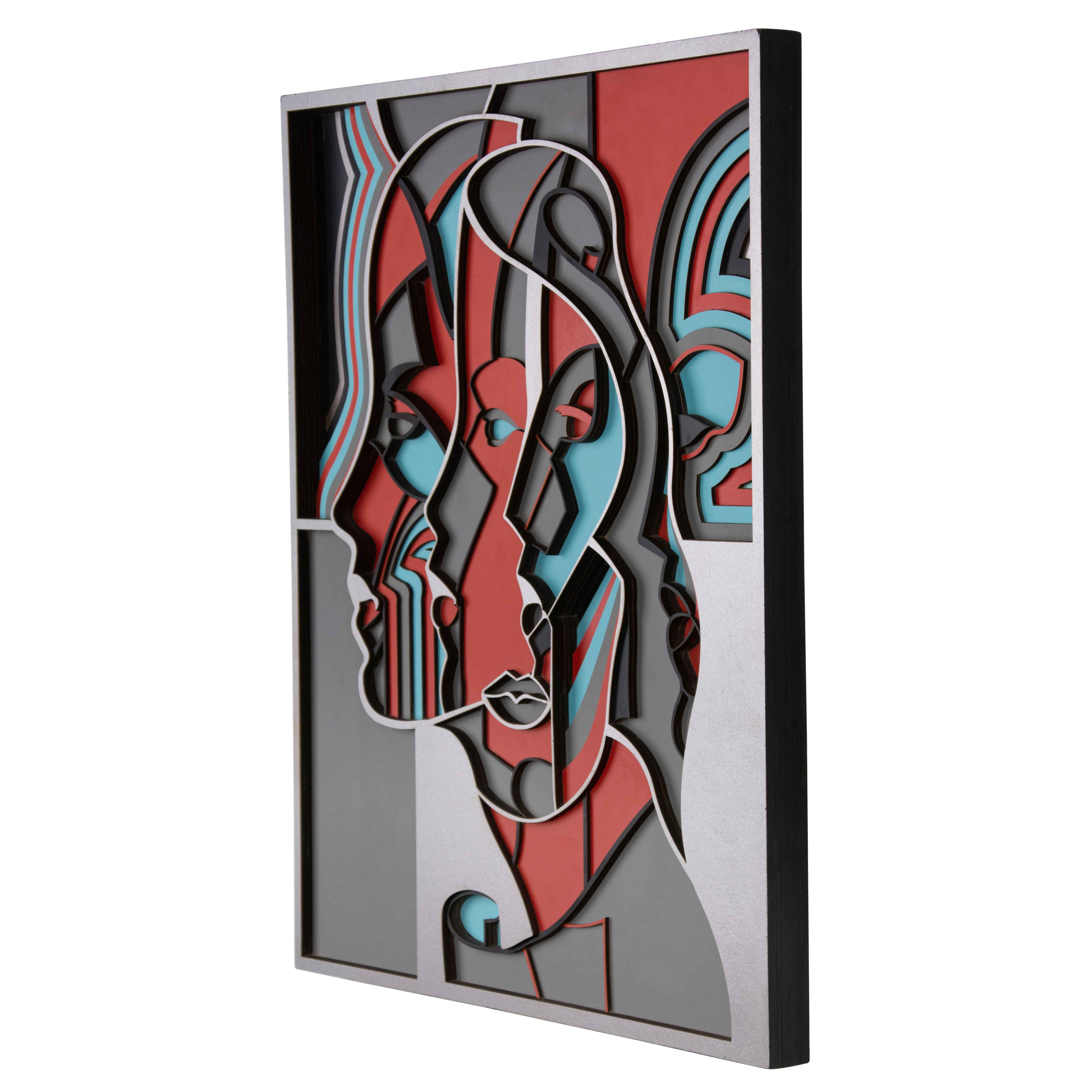 Colorful Princess Face Multi Layer Mandala