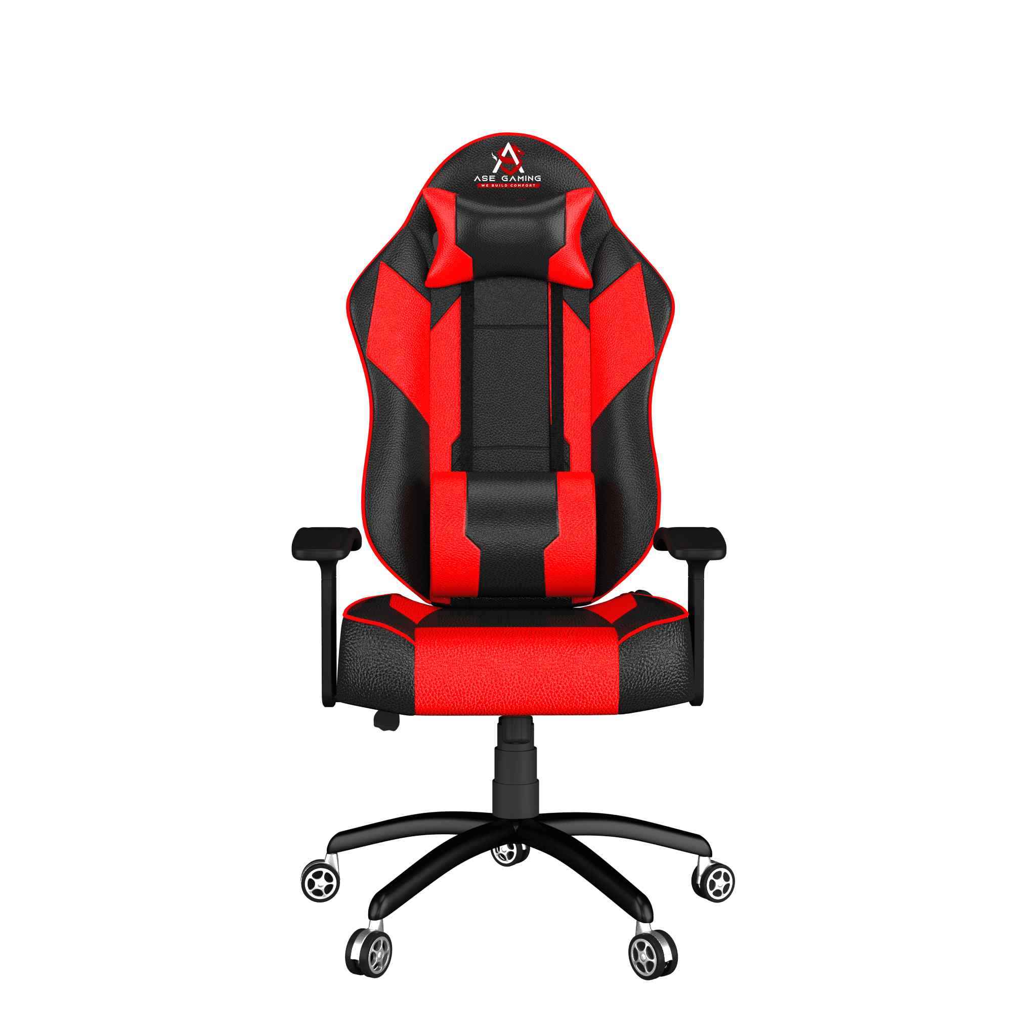 ASE Gaming Rage Series Gaming Chair with 180 Degree Recline (White & Black)