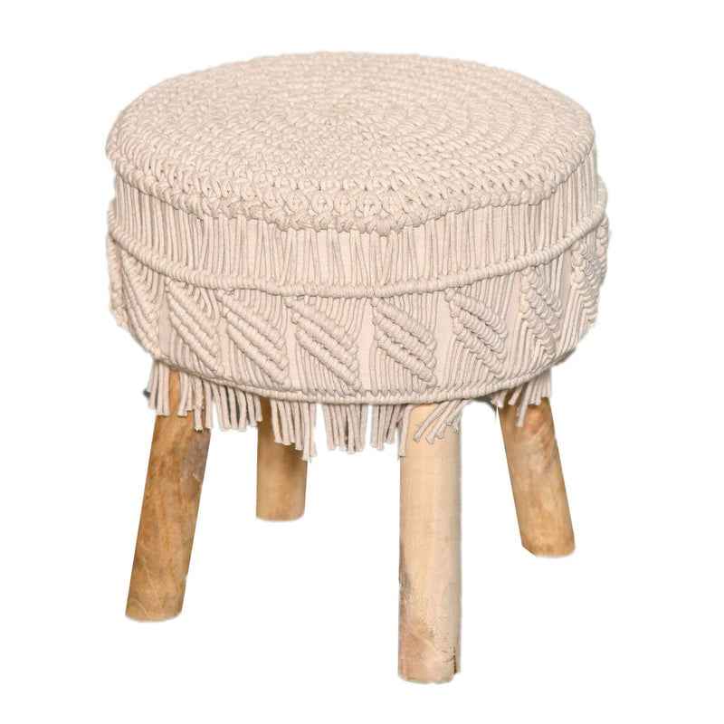 Kaahira Macrame Stool