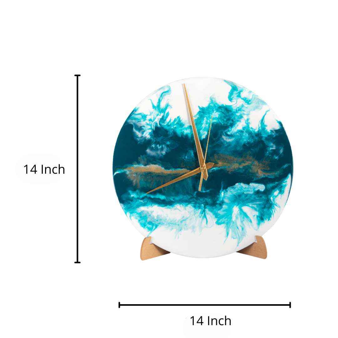 Almond Aesthetic Resin Art Round Coasters