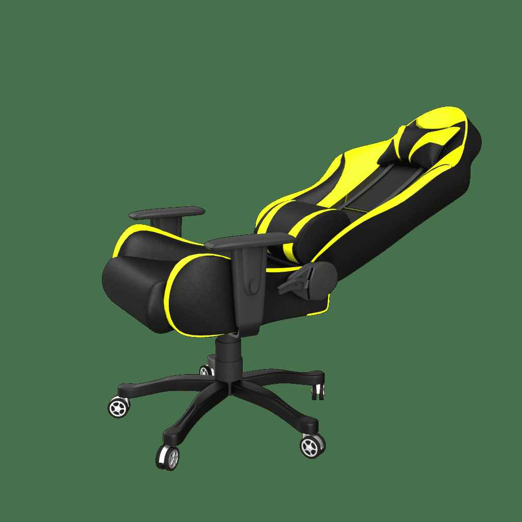 ASE Gaming Gold Series Gaming Chair With Footrest (Full Black)