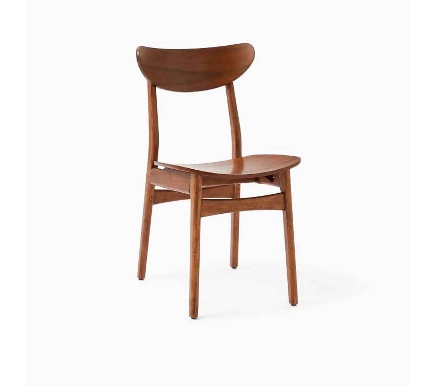 Lassic Café Wood Dining Chair, Walnut
