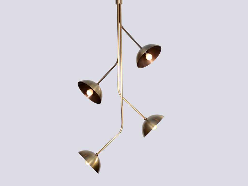 RHYTHM WALL SCONCE BRASS DOME