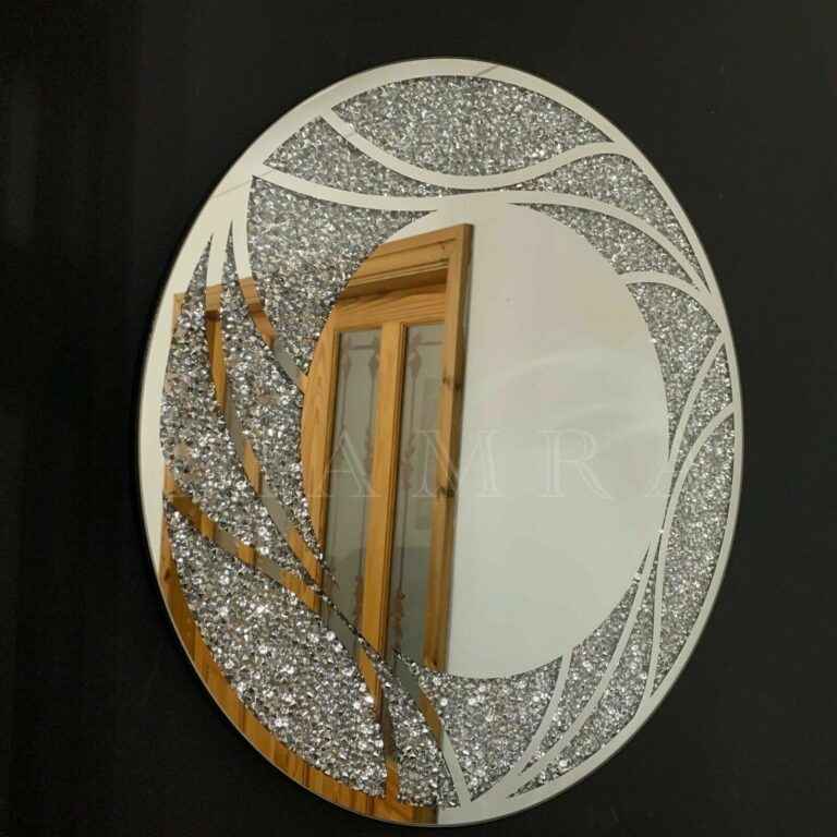 Traditional Black and White Wall Mirror
