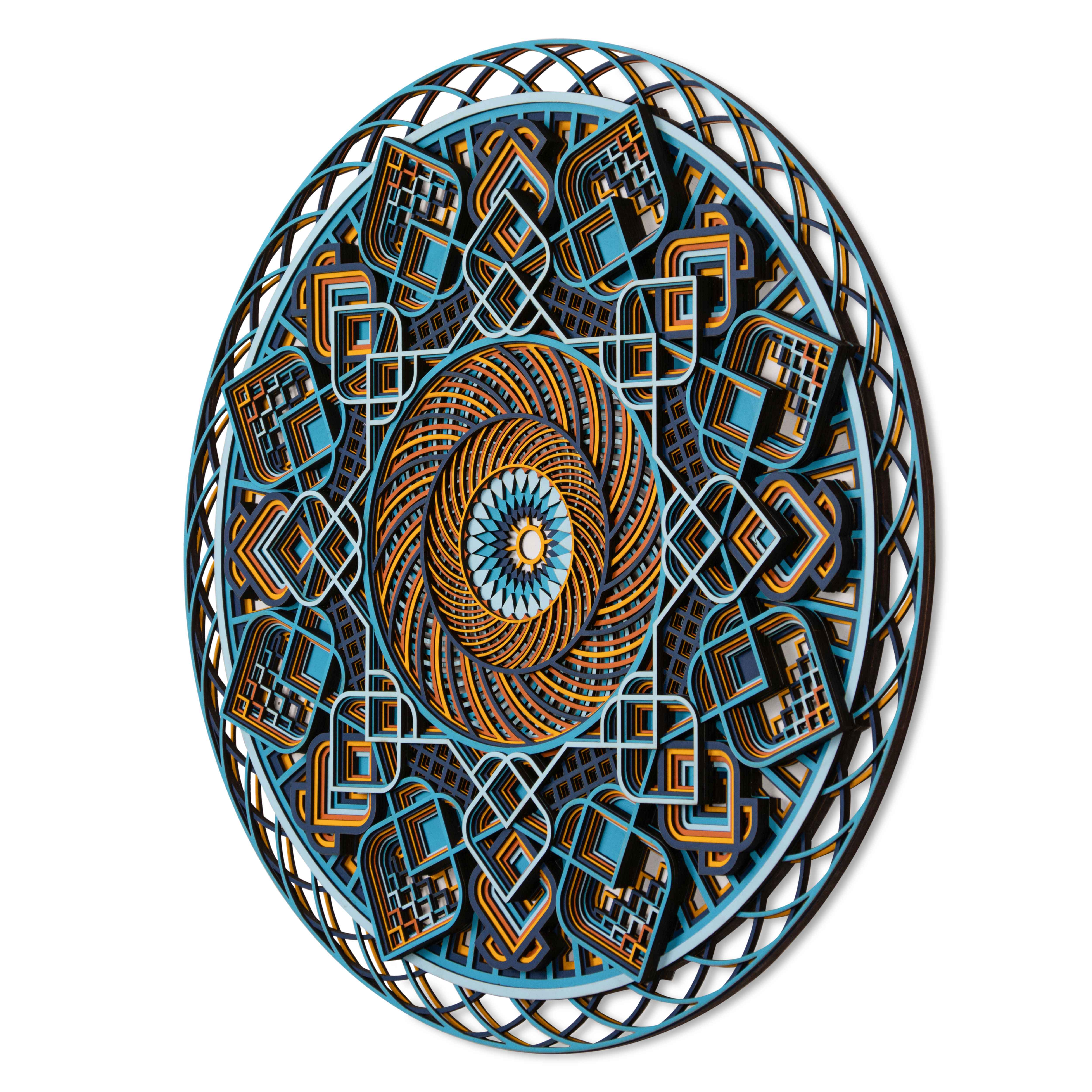 Colorful Princess Face Multi Layer Mandala