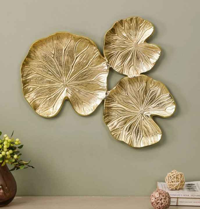 Square Gold Wall Mirror