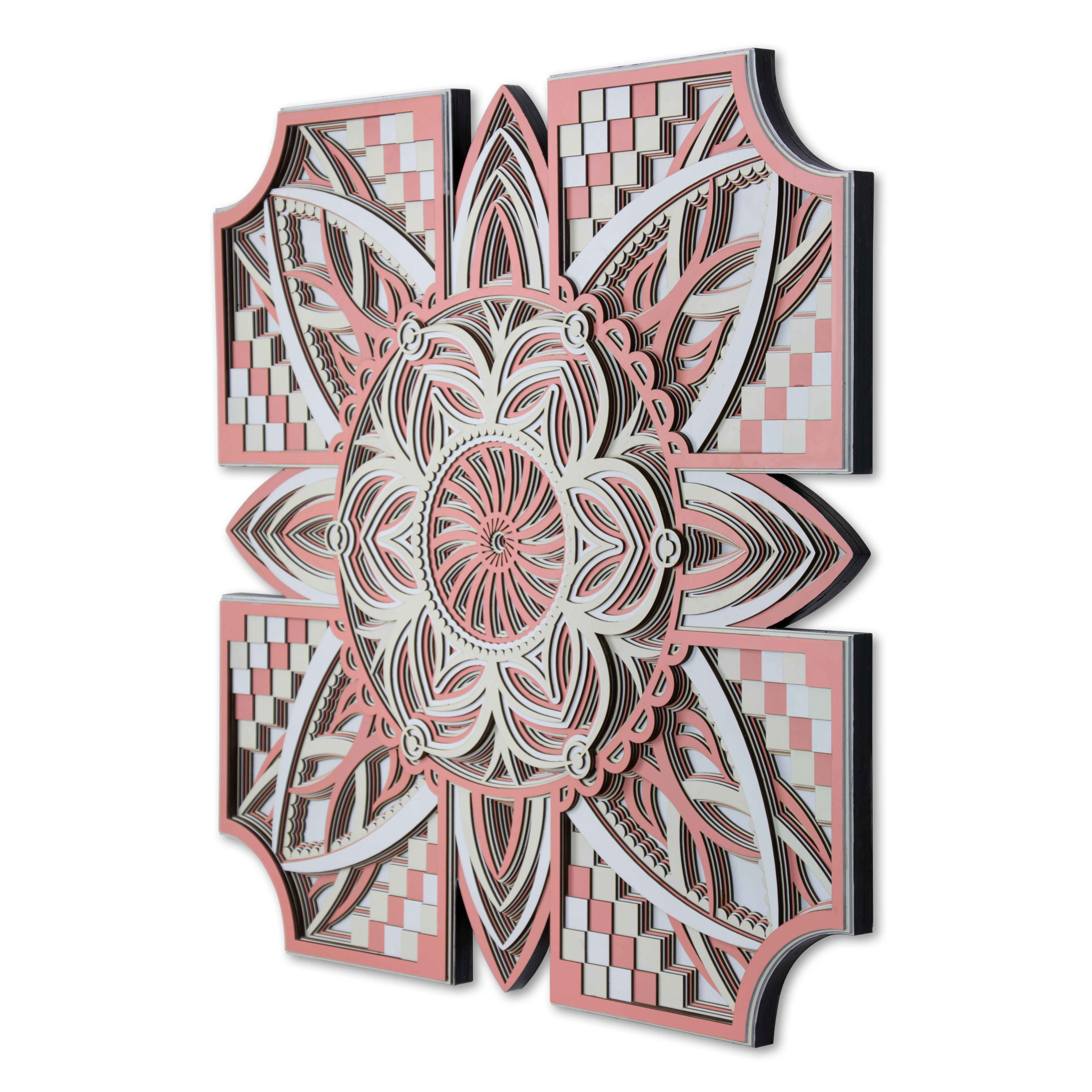 Colorful Princess Face Multi Layer Mandala