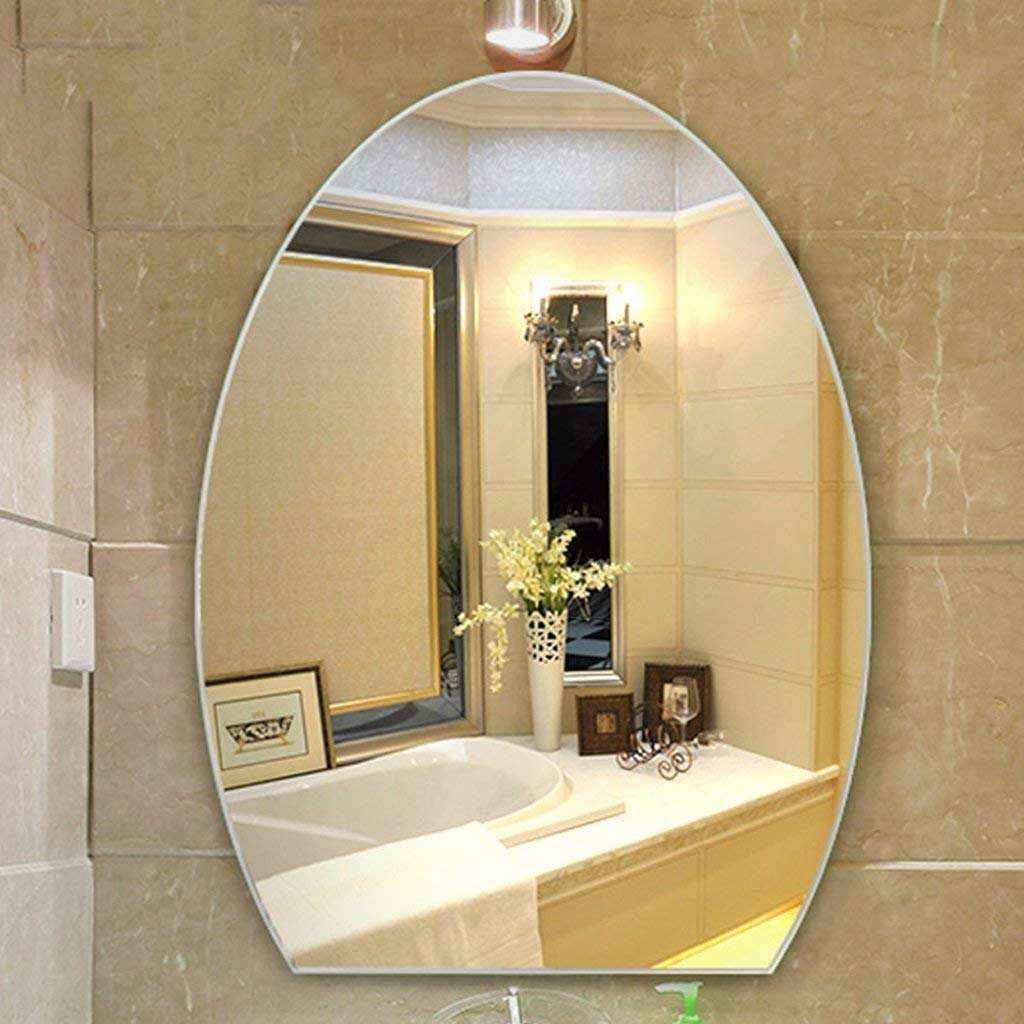 Villa Oval Crystal Crush Diamond Mirror