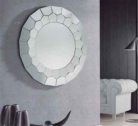 Accent Rectangle Circular Mirror