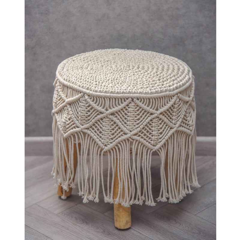 Kaahira Macrame Stool