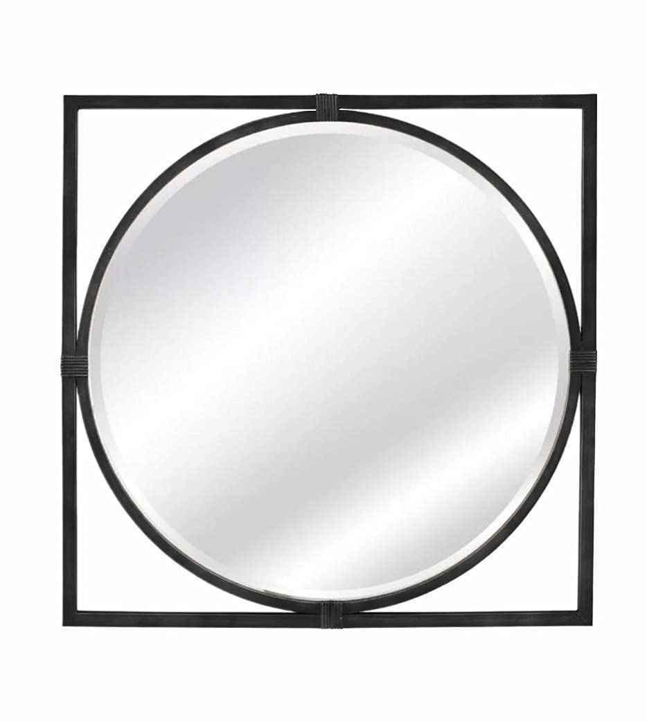 Accent Rectangle Circular Mirror