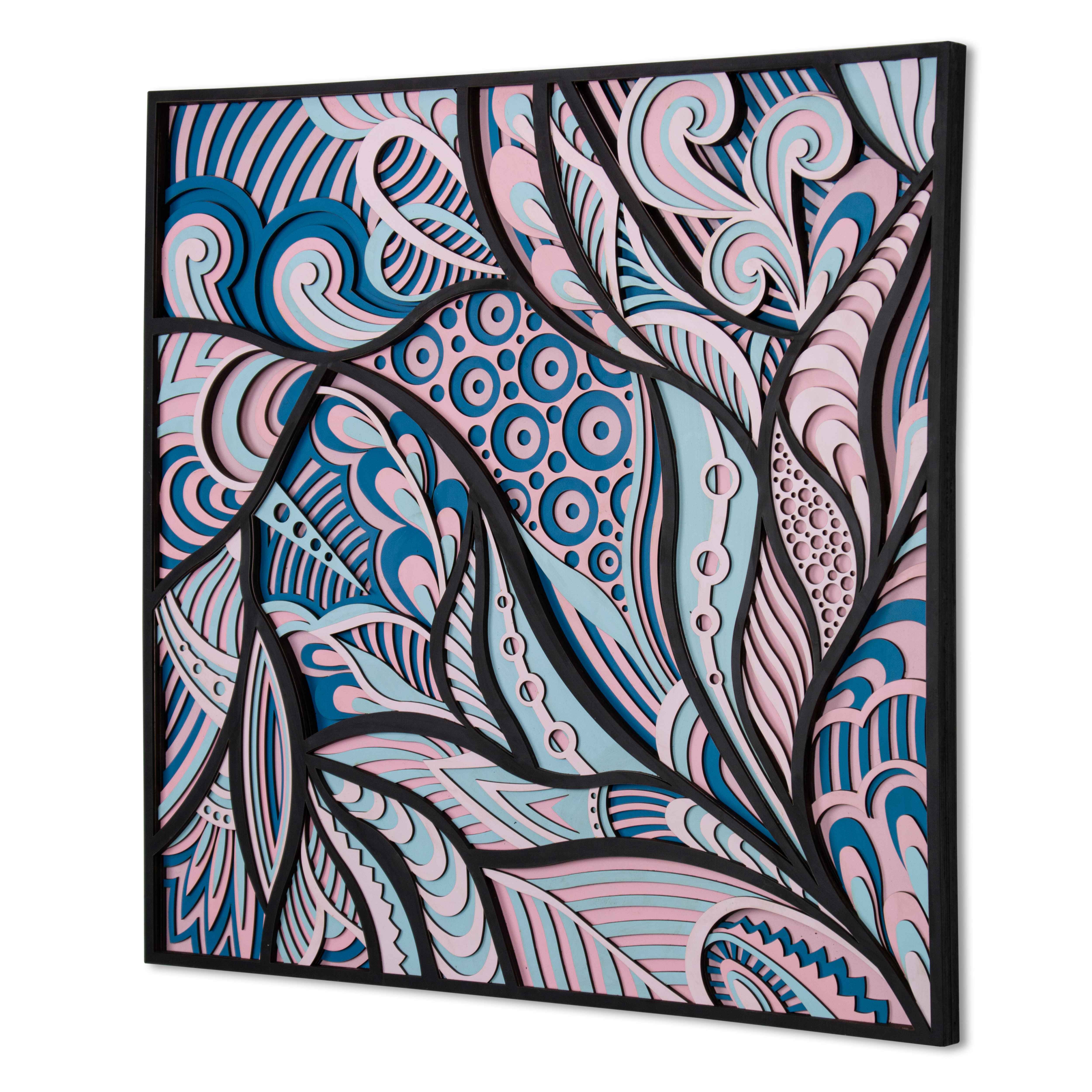 Colorful Princess Face Multi Layer Mandala