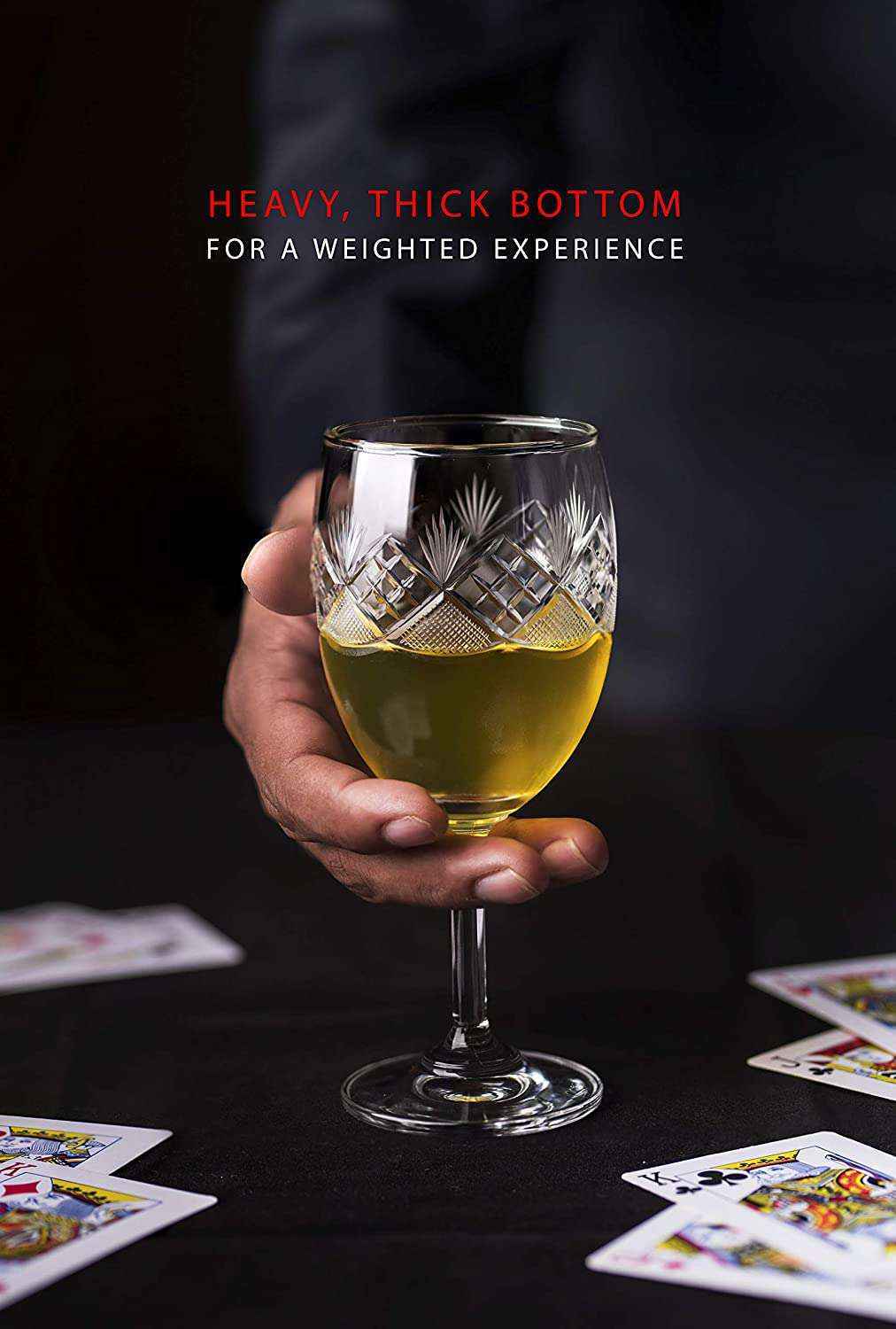 Hand Cut Design Romantic Wine Glass