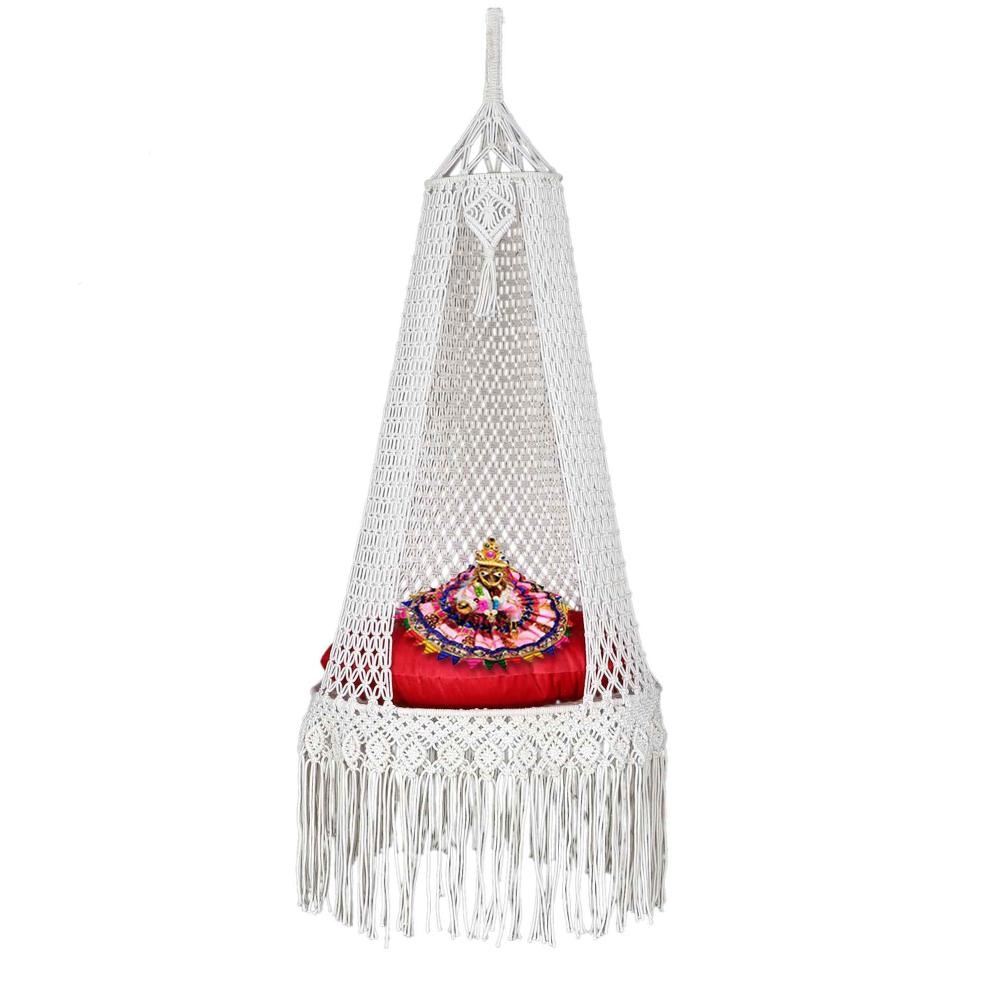 Kaahira Luxurios Fairy White Handwoven Swing in White