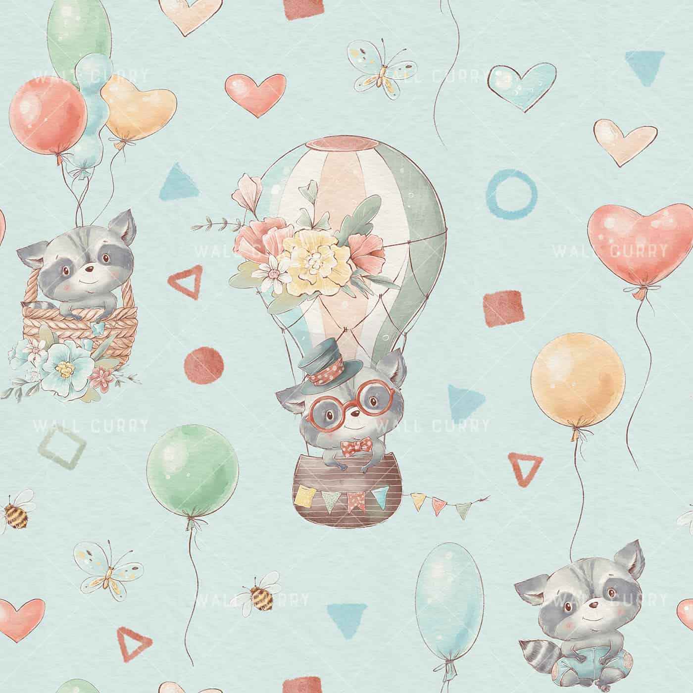 Pastle Mountains and Hot Air Baloons