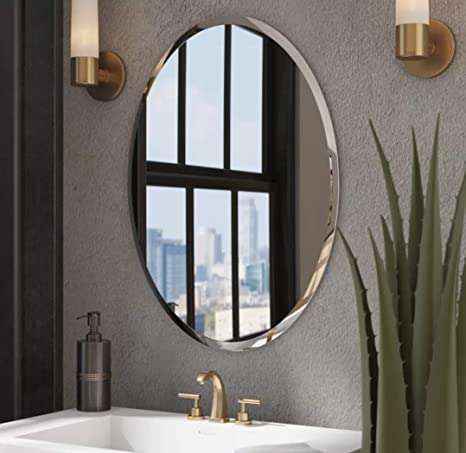 White Wood Wall Mirror
