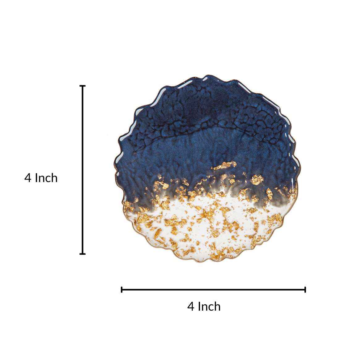 Almond Aesthetic Resin Art Round Coasters