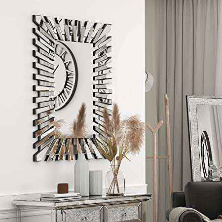 Accent Modern & Beveled Oval Mirror
