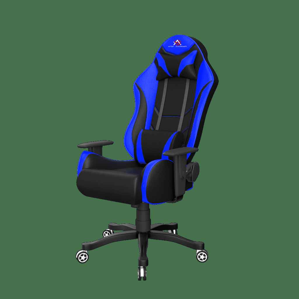 ASE Gaming Rage Series Gaming Chair with 180 Degree Recline (Blue & Black)