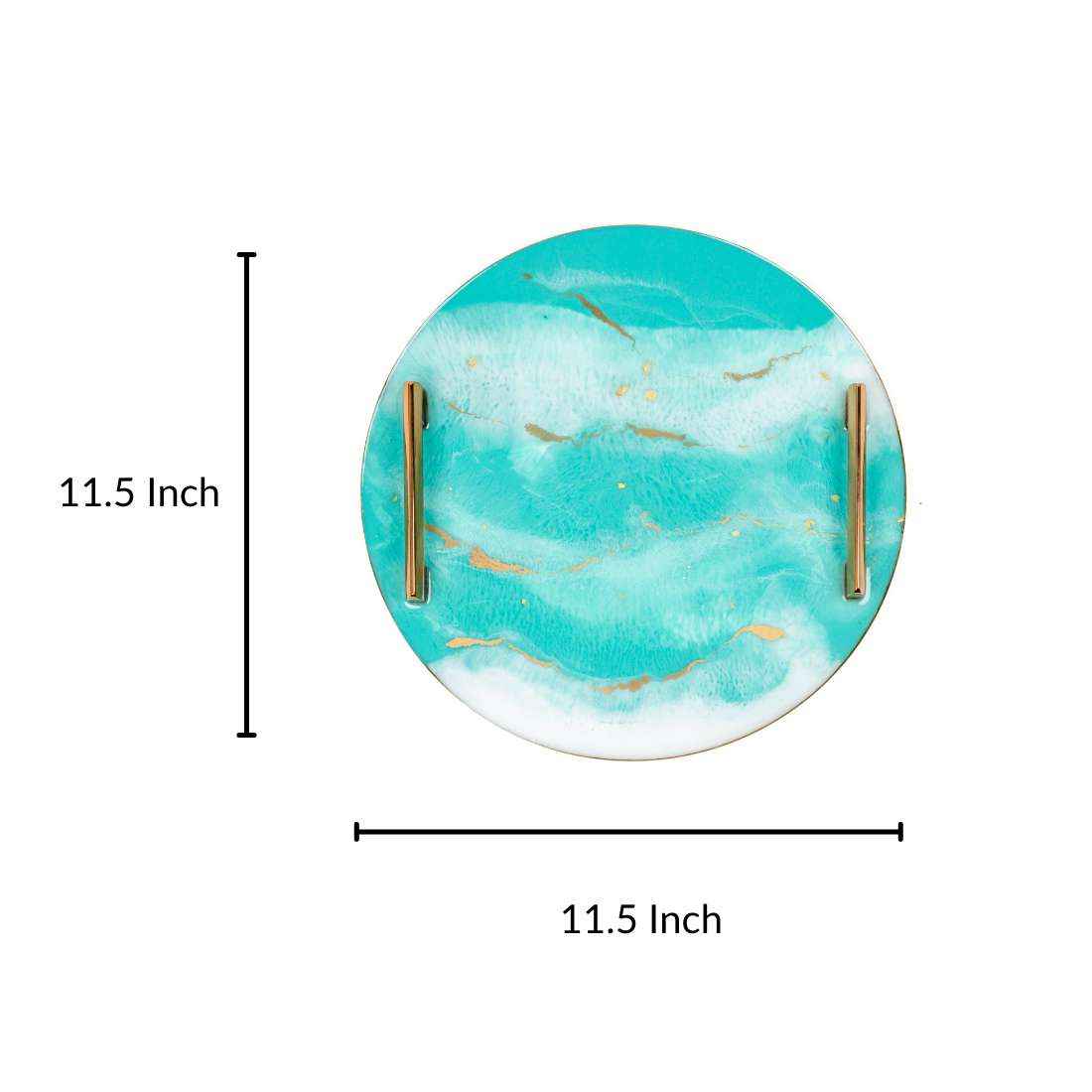 Almond Aesthetic Resin Art Round Coasters