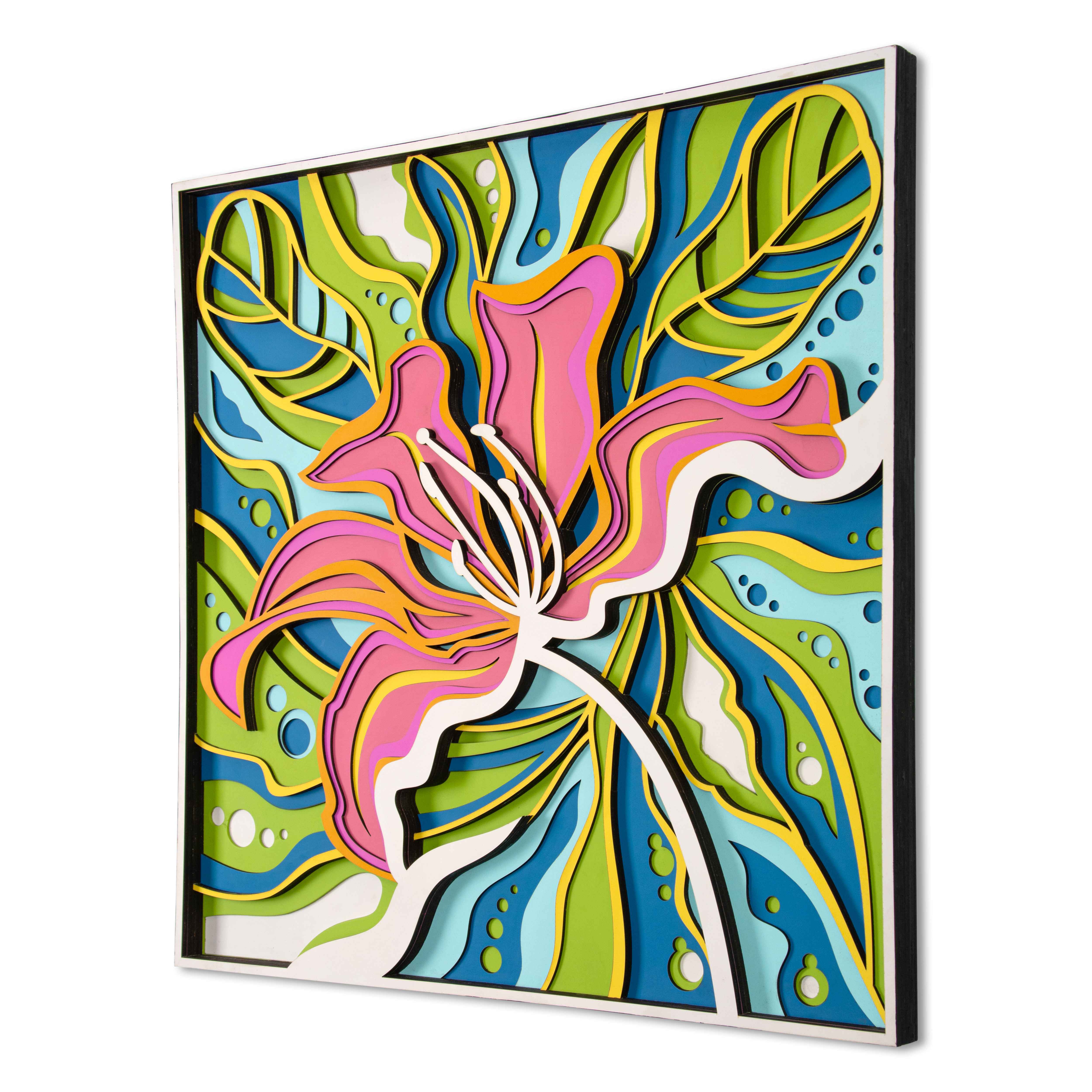 Colorful Princess Face Multi Layer Mandala