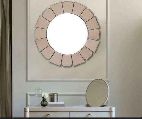 Accent Modern & Beveled Oval Mirror
