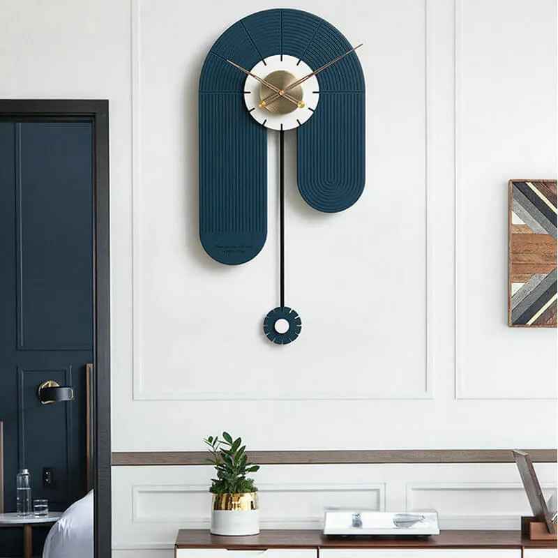 Abstract Wall Clock(Blue)