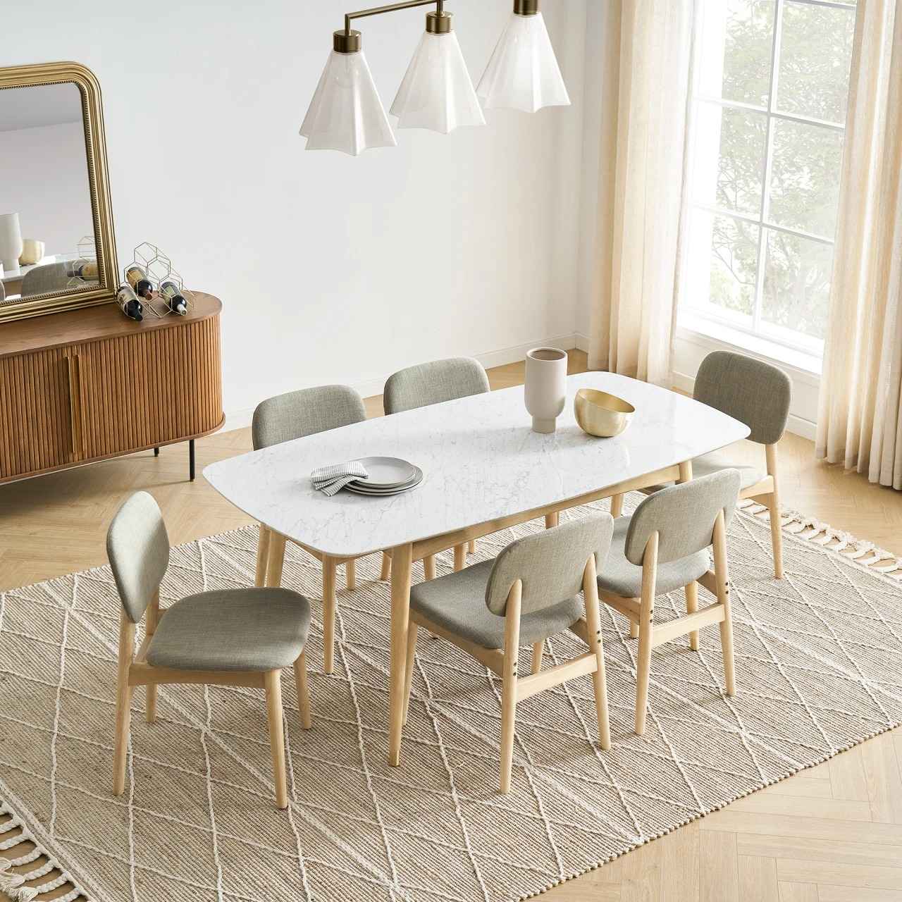 Kelsey Marble Dining Table