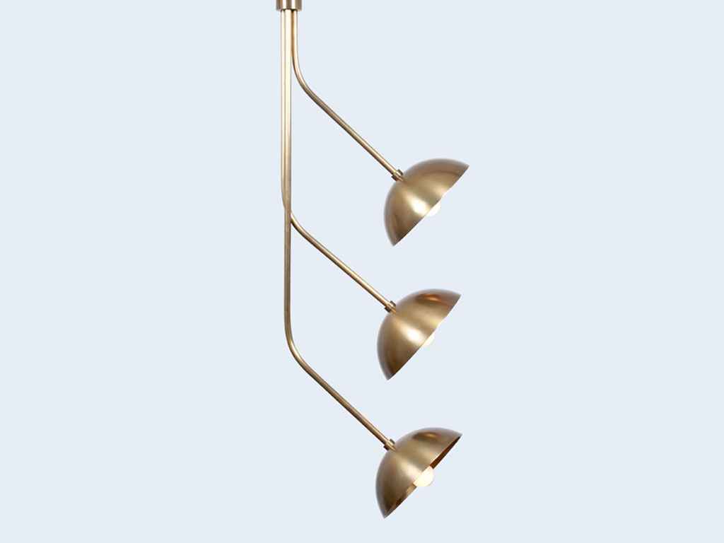 RHYTHM WALL SCONCE BRASS DOME