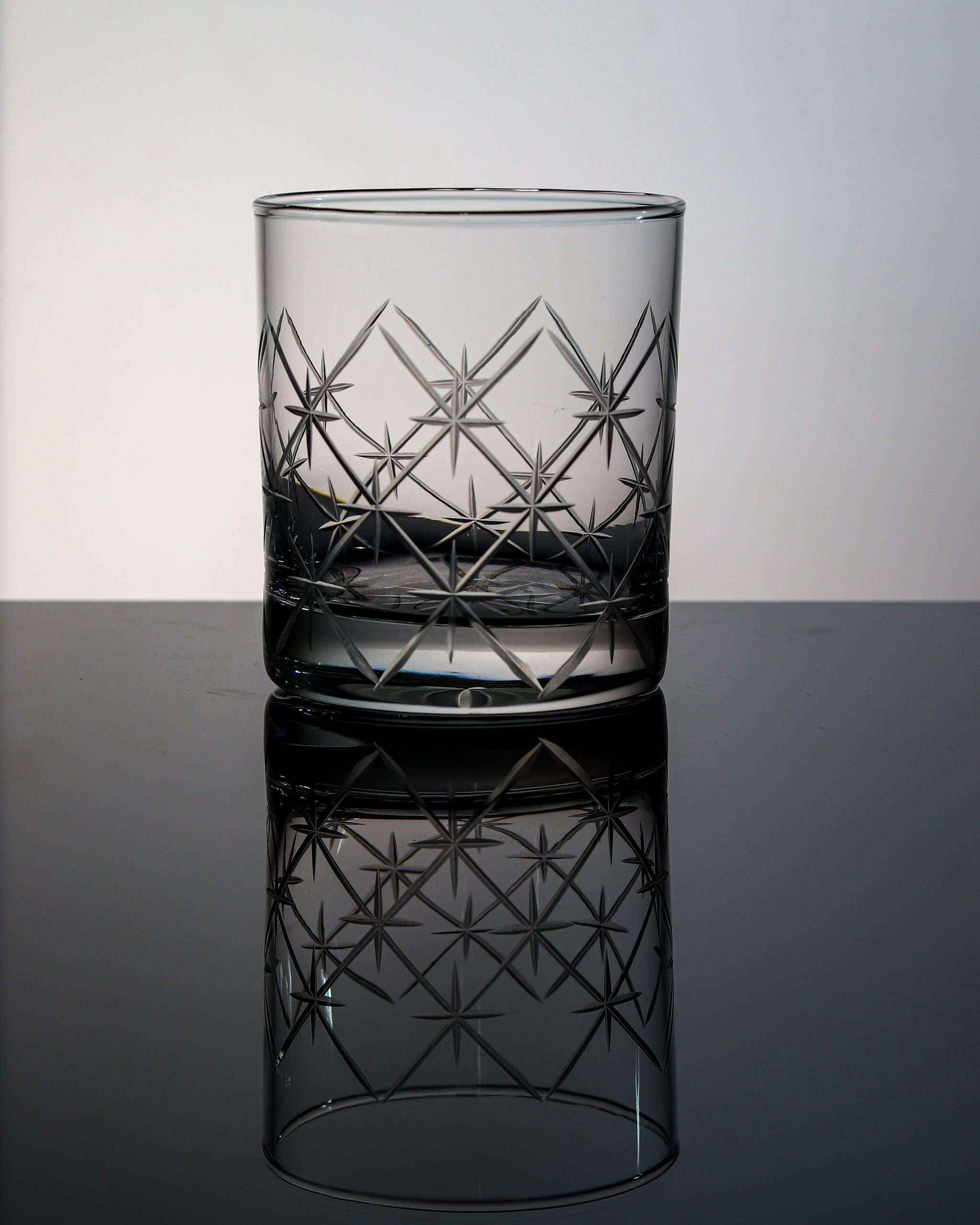 Net Design Cut Whiskey Glass Set