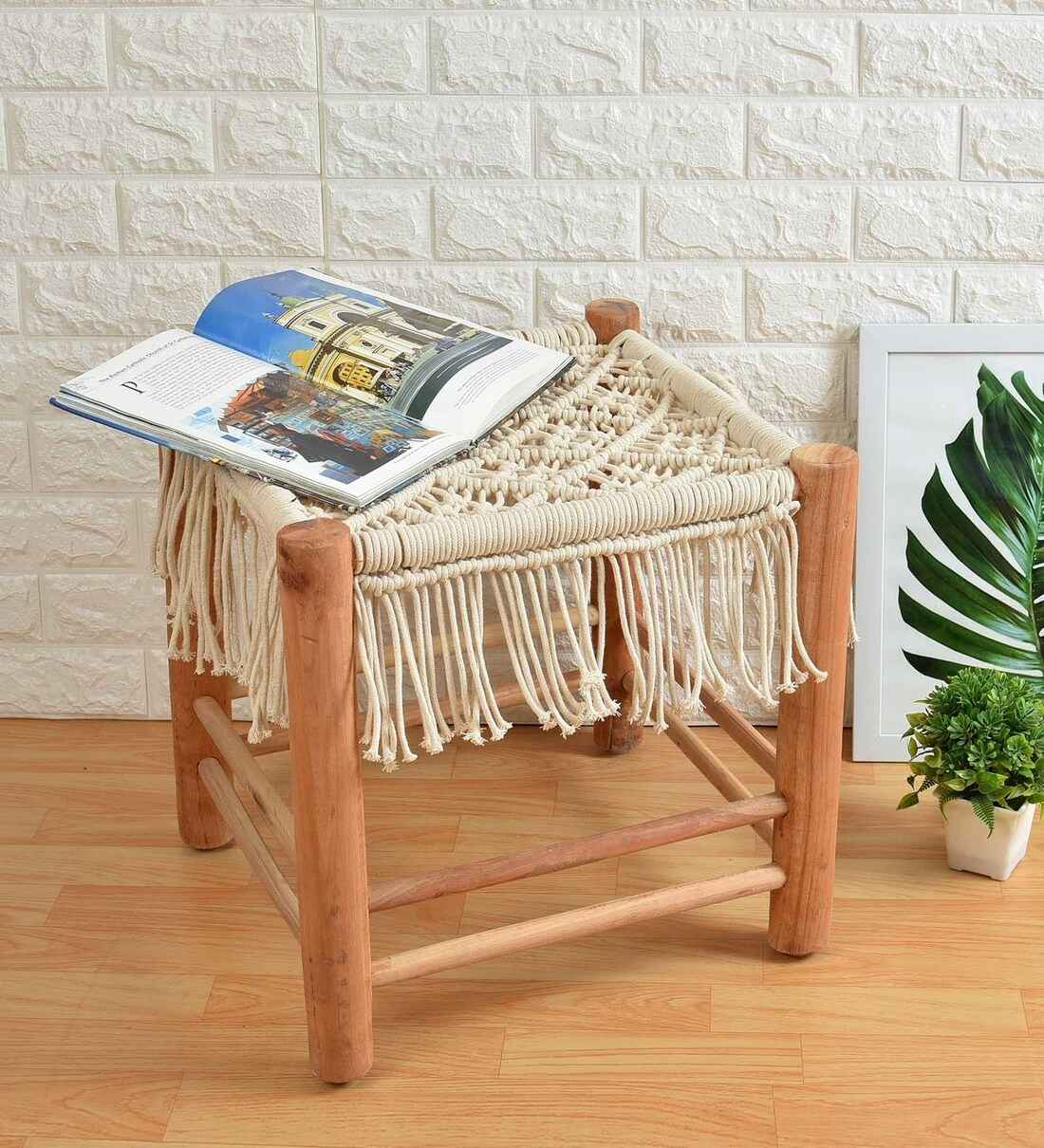 Kaahira Macrame Stool