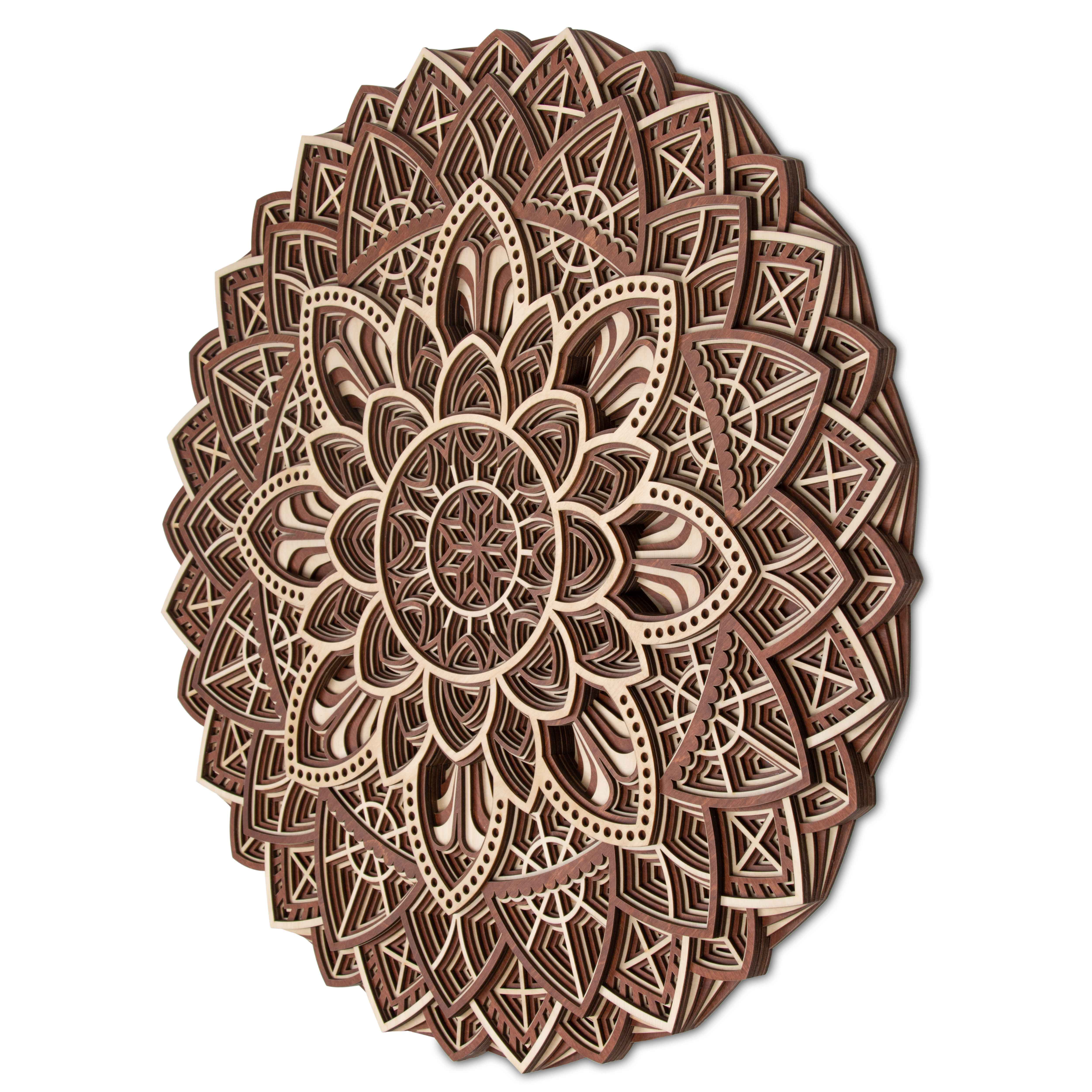 Colorful Princess Face Multi Layer Mandala