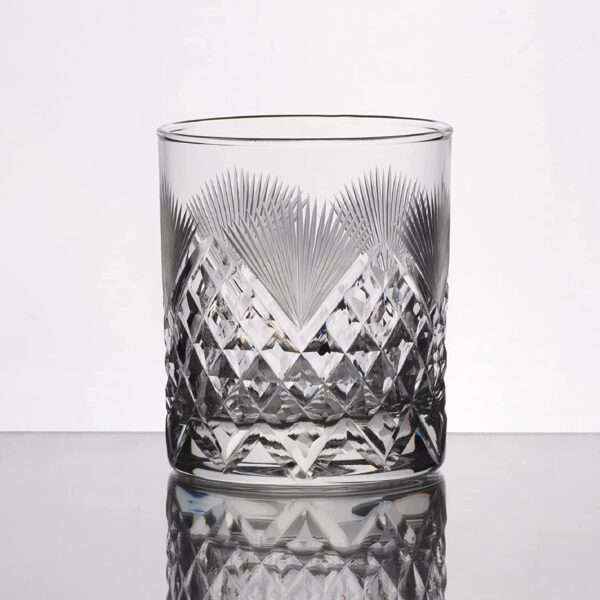 Old Fashioned Crystal Whiskey Glass