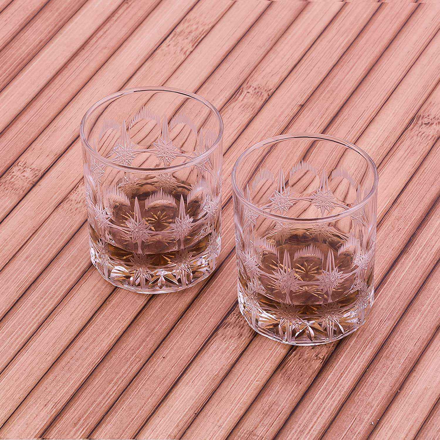 Bubble Design Unique Whiskey Glasses