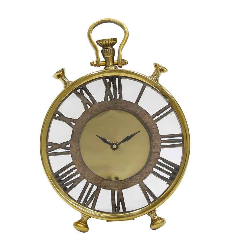 Copper Antique Table Clock