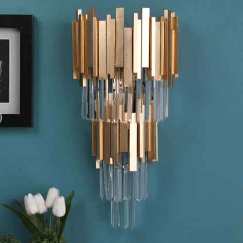 Vida Golden Metal Sconce Wall Light