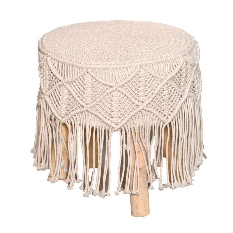 Kaahira Macrame Poufee