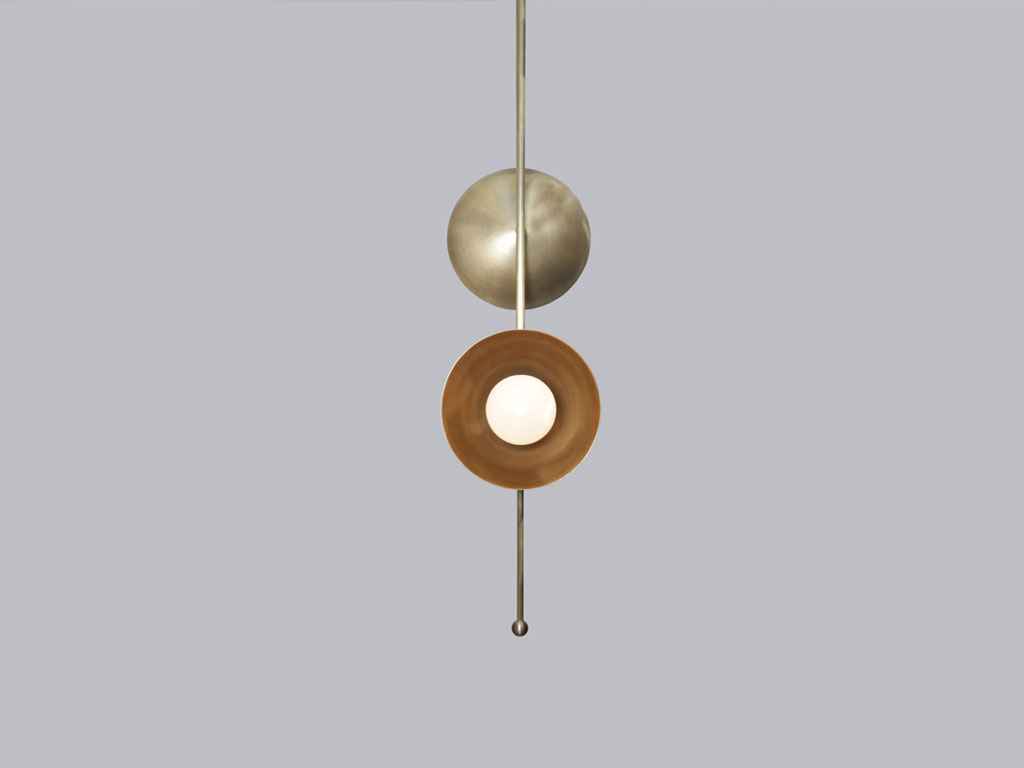 RHYTHM WALL SCONCE BRASS DOME