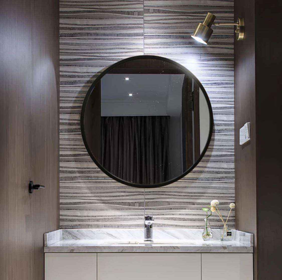 Accent Crystal Wash Basin Mirror for Bathroom