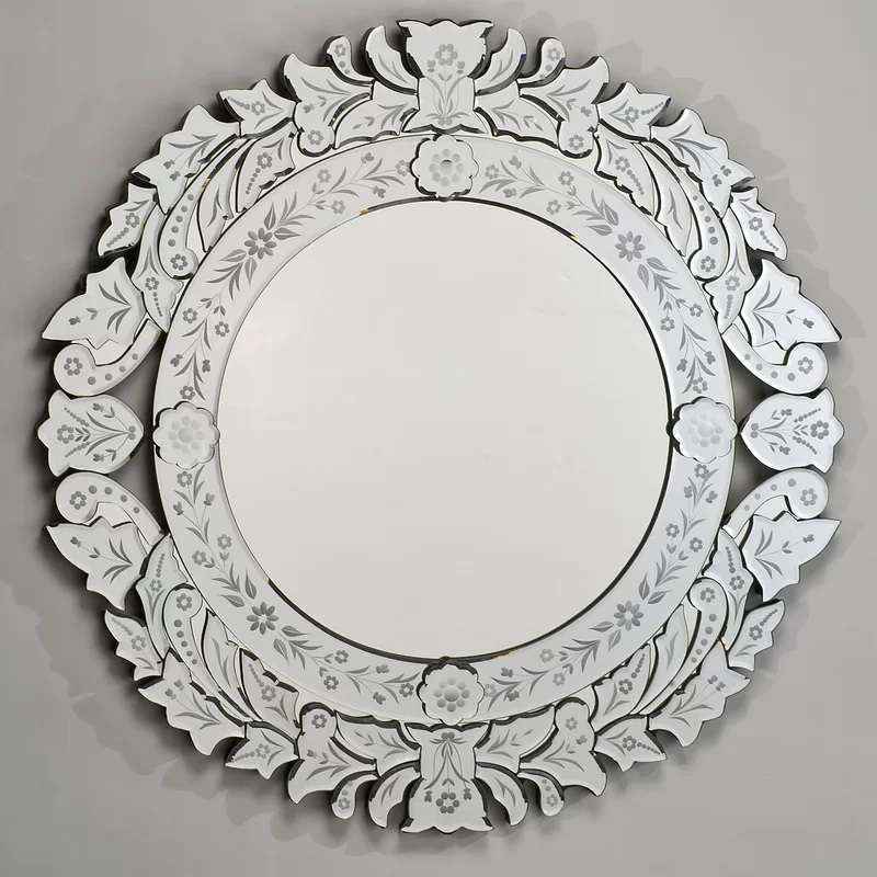 Lehar Frameless Bathroom Round Wall Mirror