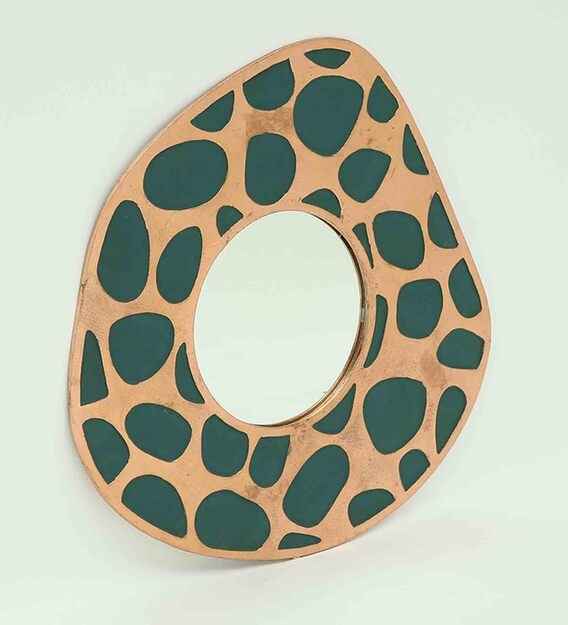 Green & Copper Wall Mirror