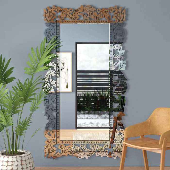 Rectangle Wood Wall Mirror