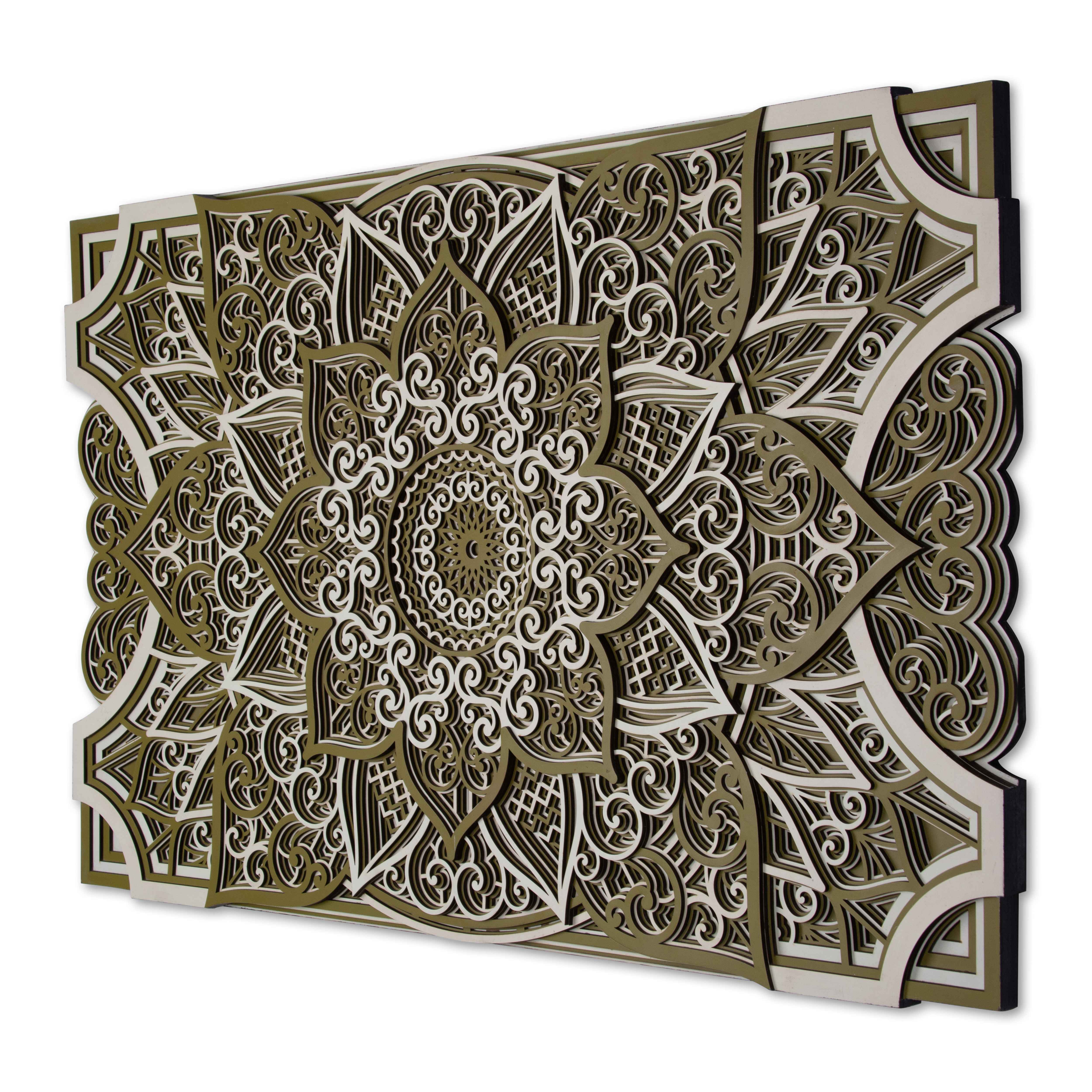 Colorful Princess Face Multi Layer Mandala