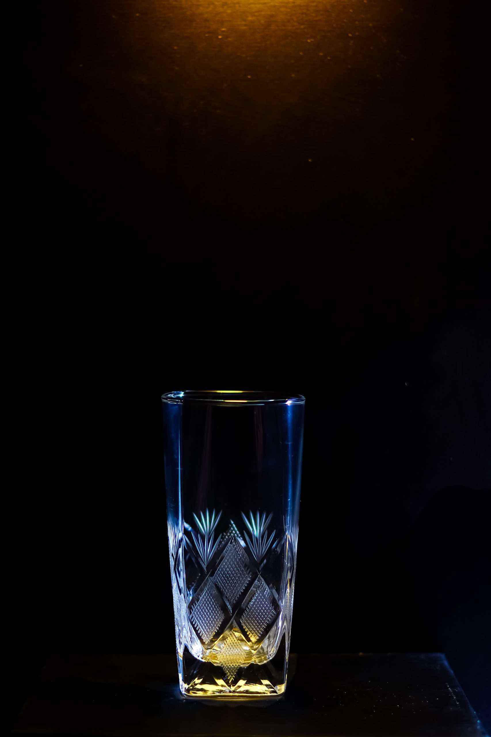 On the Edge Crystal Whiskey Glass