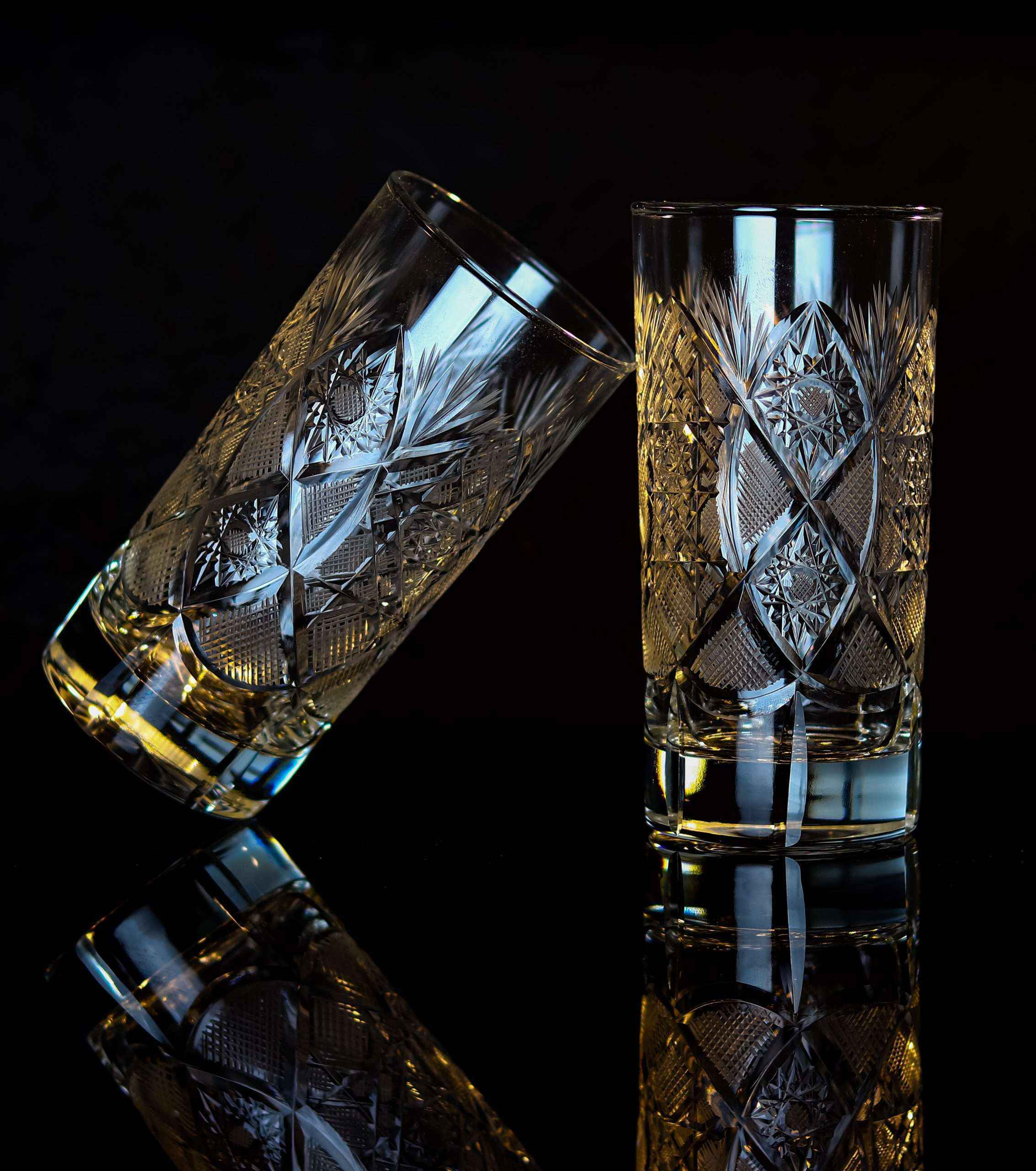 Hand Cut Design Romantic Wine Glass