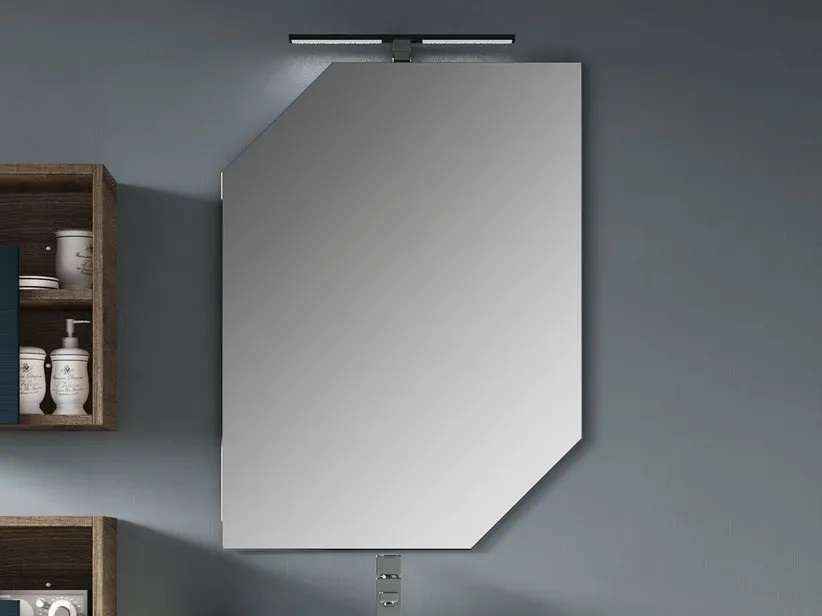 White Wood Wall Mirror
