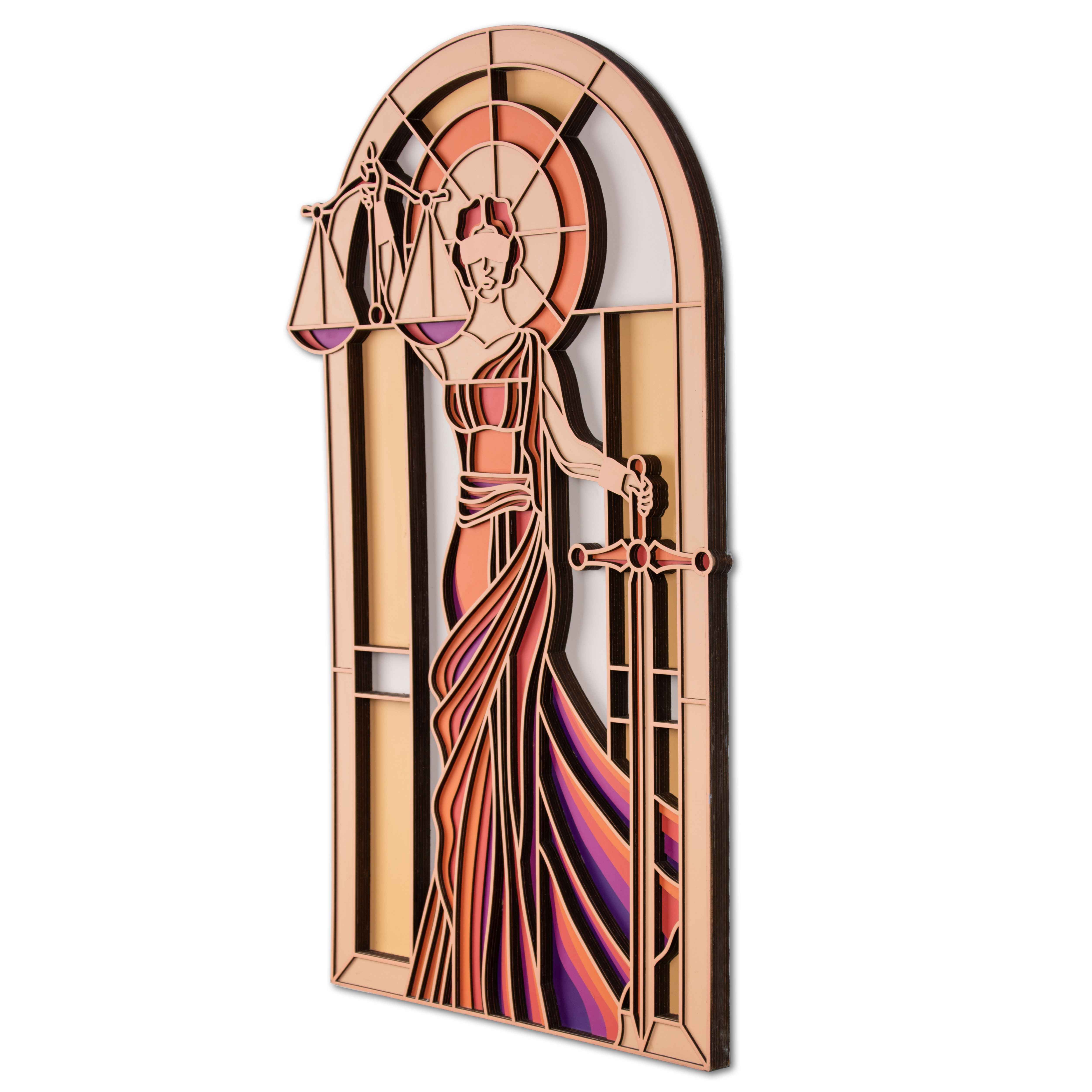 Colorful Princess Face Multi Layer Mandala