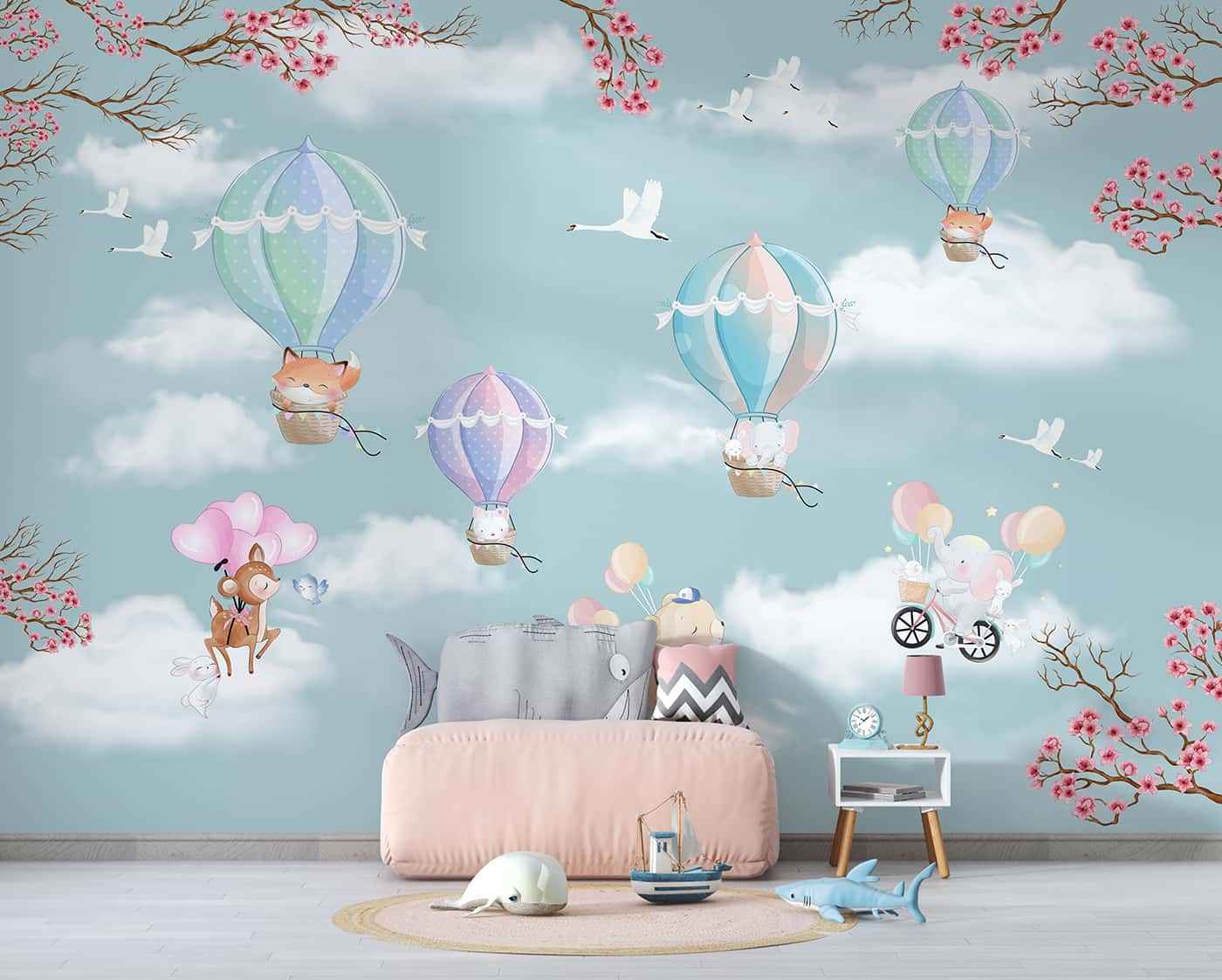 Up Up in the Sky on Hot Air Balloons