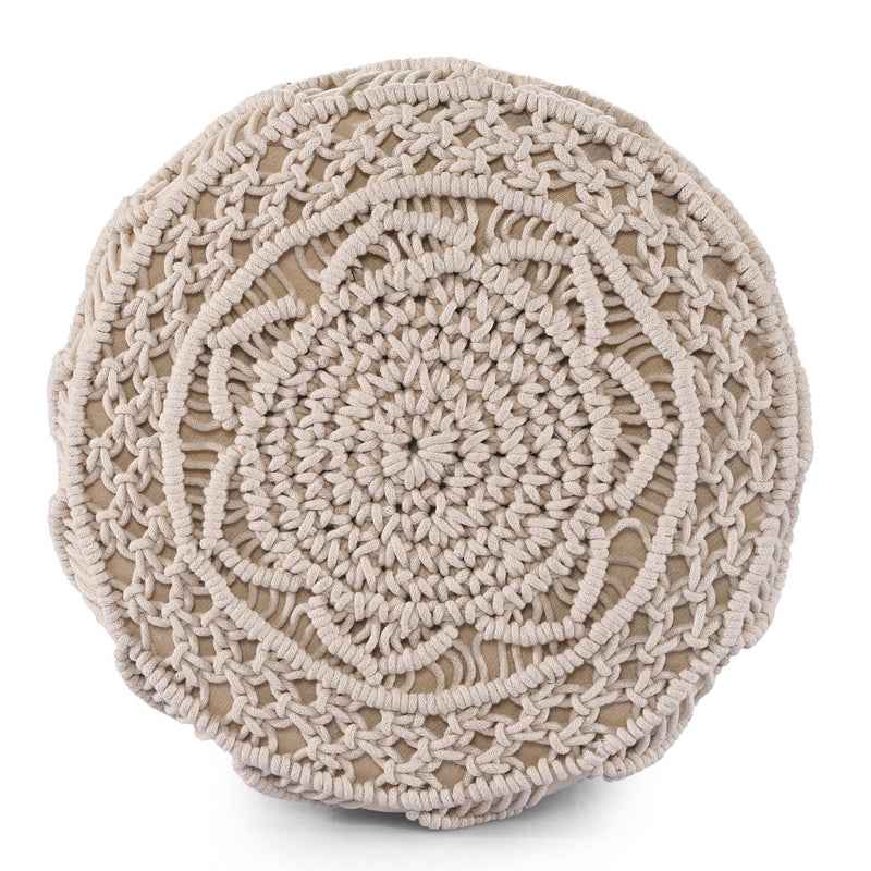 Boho Chic Macrame Ottoman 5